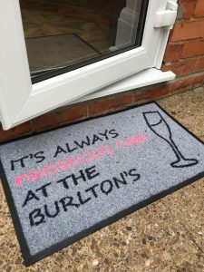 Personalised Outdoor Prosecco Mat