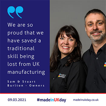 Sam and Stuart Burlton - Owners of Make An Entrance - made in uk day